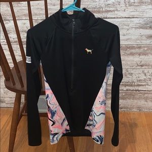 PINK 1/4 Zip Long Sleeve